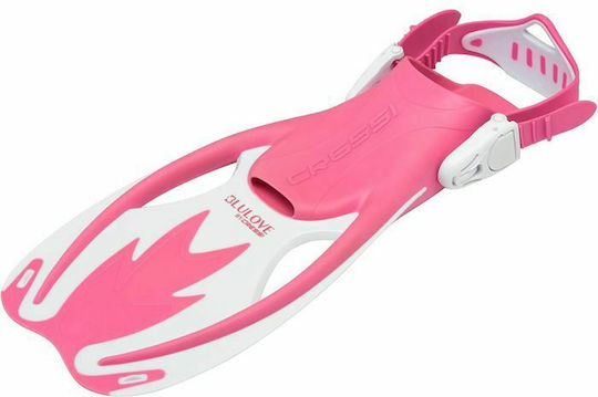 CressiSub Flippers Swimming Kids Rocks Fins Pink/White