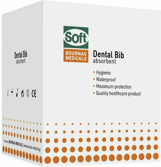 Bournas Medicals Dental Orange Towel 2ply + 1ply without Dispenser