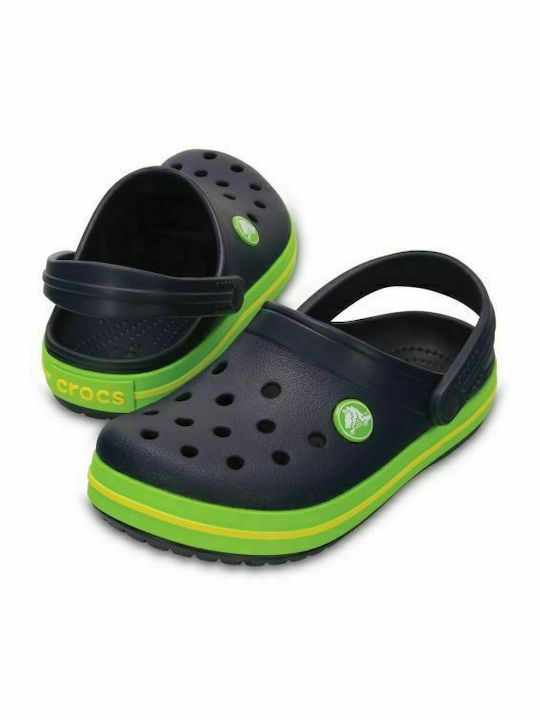 Crocs Παιδικά Ανατομικά Σαμπό Θαλάσσης Navy Μπλε