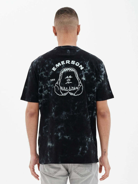 Emerson T-shirt Bărbătesc cu Mânecă Scurtă Negru