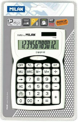 Milan 152012 Calculator 12 Digits in White Color