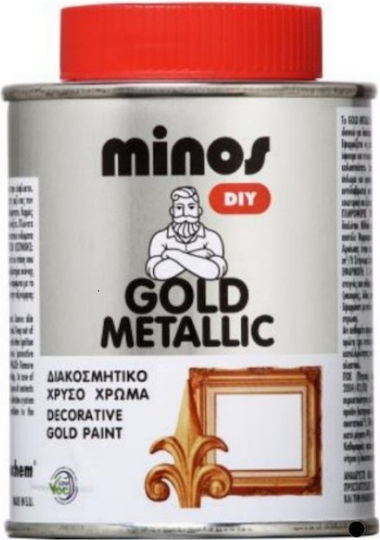 Minos Spray Silver Metallic Χρώμα Διακοσμητικό Ασημί 180ml 09037