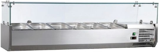 Karamco Vitrină de Răcire De Masă cu Capacitate 5x1/4 GN 120x33.5x43.5cm Vetro 0