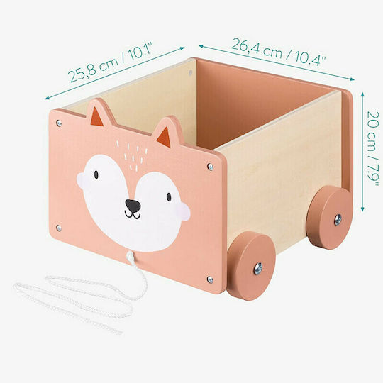 Navaris Children's Storage Box made of Wood Brown 26.4x20x25.8cm 1pcs