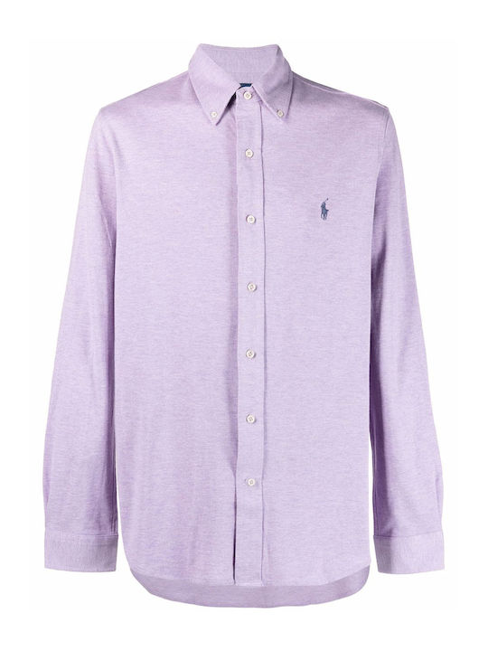 Ralph Lauren Men's Shirt Long Sleeve Cotton Lilacc