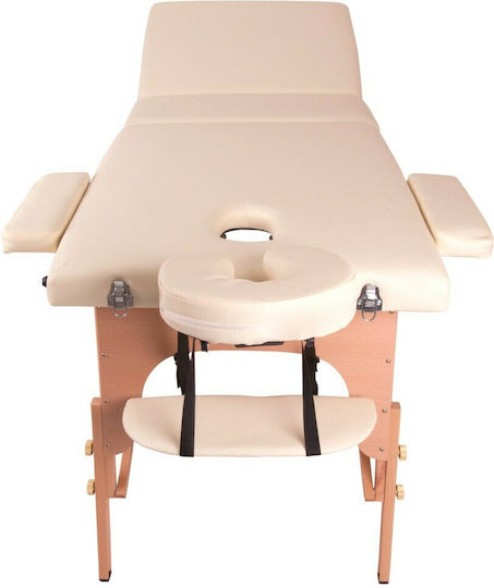 inSPORTline Japane Wooden Folding Brown Massage and Physiotherapy Bed 195x70cm