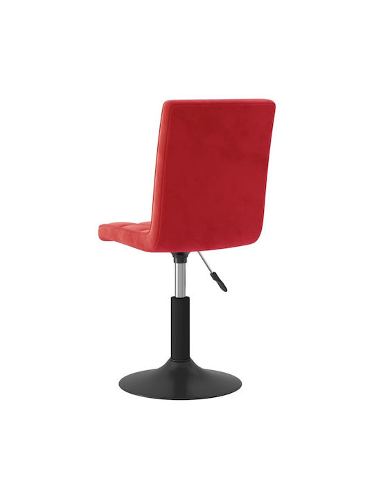 Hocker Bar mit Rückenlehne & Höhenverstellbar Bordeaux 2Stück 40x52x102.5-124.5cm