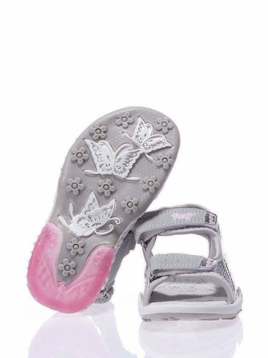 Primigi Kids' Sandals with Velcro & Lights Silver