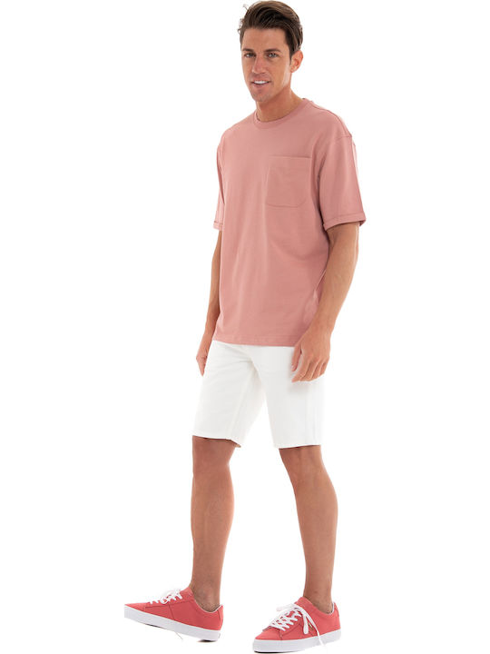 Ovin Vintage Men's Shorts Jeans White