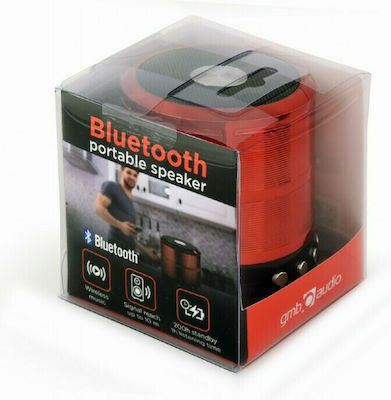 Gembird SPK-BT-08 Ηχείο Bluetooth 3W με Διάρκεια Μπαταρίας έως 3 ώρες Κόκκινο