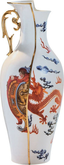 Seletti Porcelain Vase Adelma Multicolour 14xHeight 32.5cm