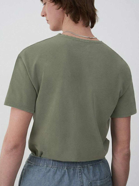 American Vintage Men's Short Sleeve T-shirt Olive