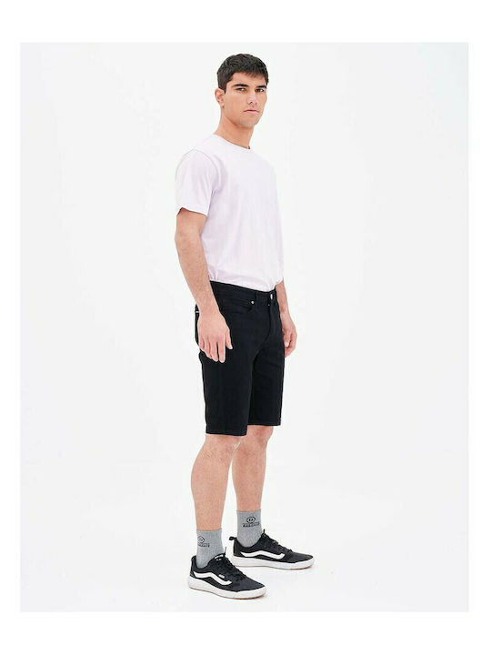 221.BM45.298 Men's Denim Shorts Black
