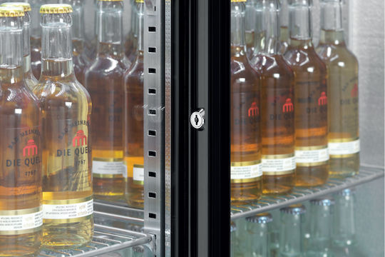 Bartscher Kühlschrank Rückwandbar 176Es Doppeltürig H85xB90xT53cm