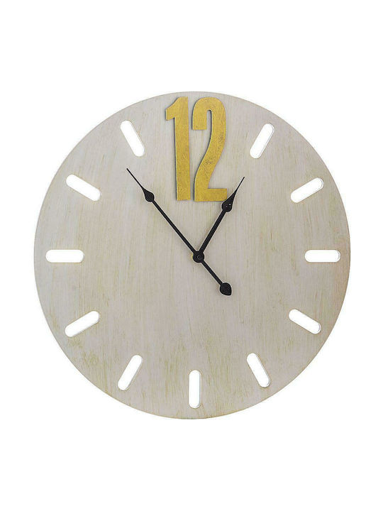 Iliadis Wall Clock Wooden Grey Ø60cm