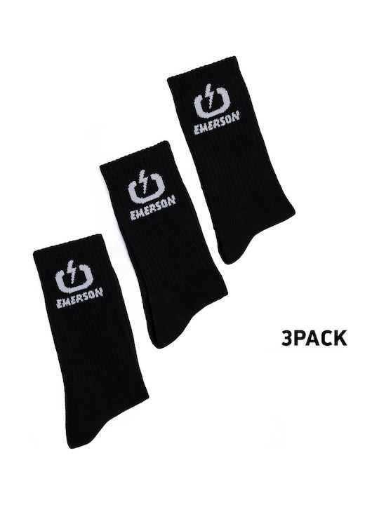Emerson Unisex Κάλτσες Μαύρες 3Pack