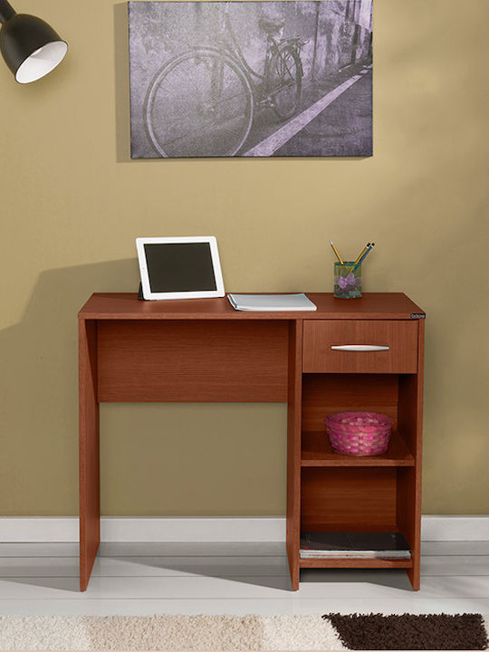 Desk Concept Pc Wooden Walnut 90x52x75cm