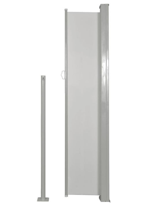 vidaXL Seitenrolloschatten Terrasse Cream 1.6x3m