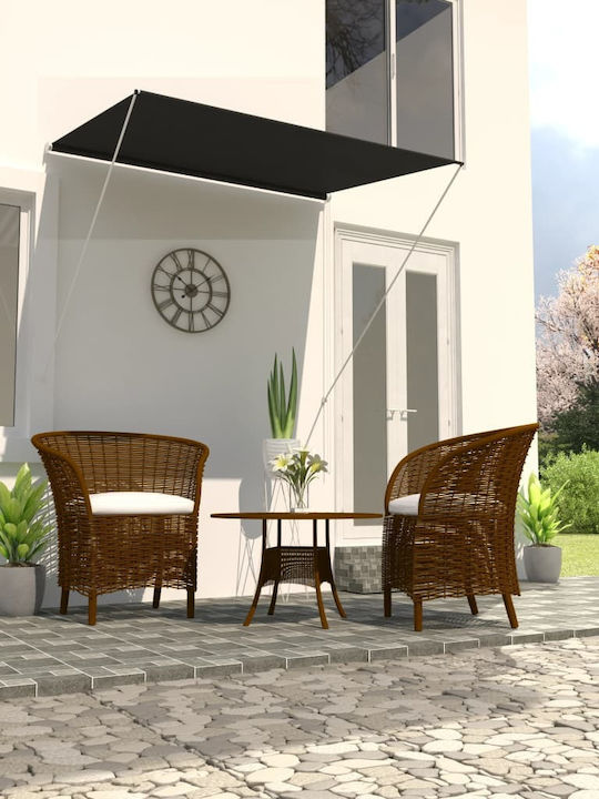 vidaXL Τέντα Βεράντας Ανθρακί 1.5x1.5m