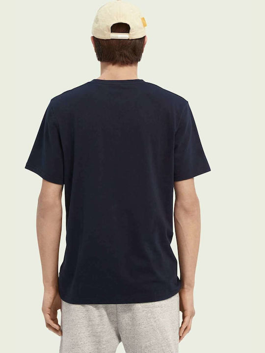 Scotch & Soda Men's Short Sleeve T-shirt Navy Blue