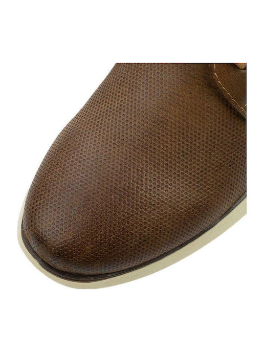 RS21028-1 Leder Herren Freizeitschuhe Tabac Braun