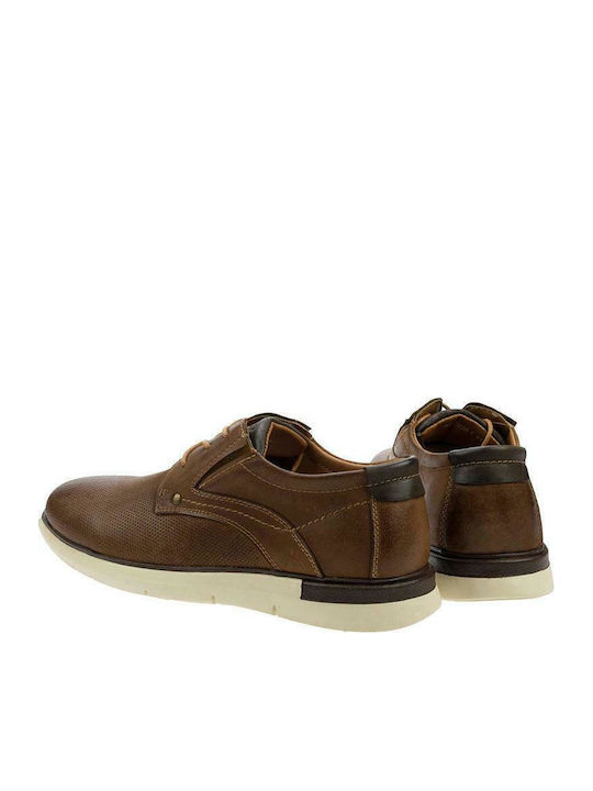 RS21028-1 Leder Herren Freizeitschuhe Tabac Braun