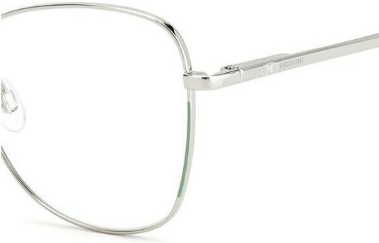 Missoni Damen Metallisches Brillengestell Silber MMI 0102 KTU