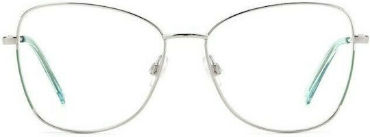 Missoni Damen Metallisches Brillengestell Silber MMI 0102 KTU