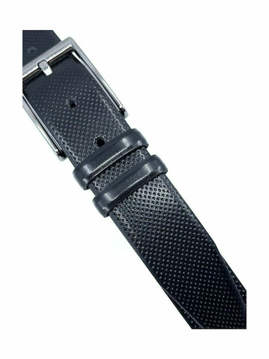 Men's Belt Leather Navy Blue