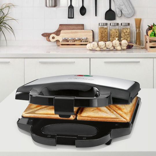 Clatronic ST 3778 Τοστιέρα για 2 Τοστ 750W Inox