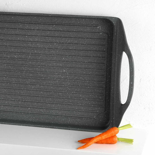 San Ignacio Non-Stick Baking Plate Double Sided with Aluminum Grill Surface 34x26x5cm