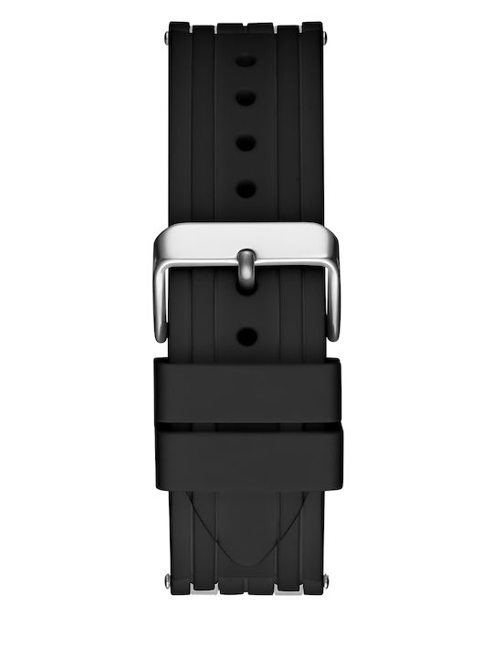 GC Watches Men's Watch 48mm Chronograph Battery with Rubber Strap Black / White