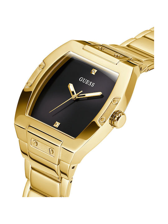 GC Watches Ανδρικό Ρολόι 43mm Μπαταρίας με Χρυσό Μεταλλικό Μπρασελέ