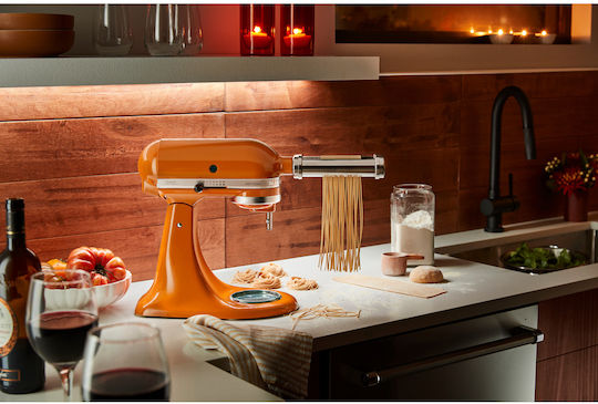 Kitchenaid Artisan Food Processor Orange Stand Mixer 300W with Stainless Mixing Bowl 4.8lt