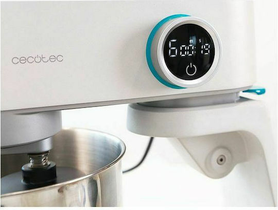 Cecotec Twist & Fusion 4000 Κουζινομηχανή 800W με Ανοξείδωτο Κάδο 5.2lt Luxury White