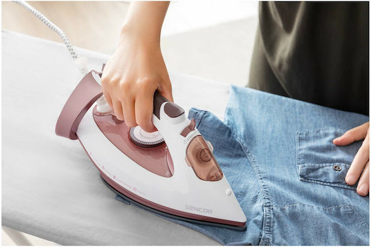 Sencor Steam Iron 3100W with Ceramic Plate and Continuous Steam Supply 35g/min