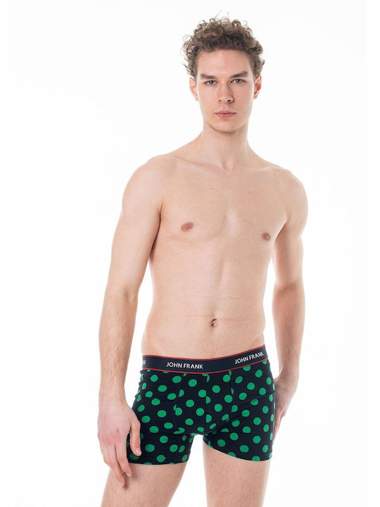 John Frank Men's Boxers Multicolour with Patterns 3Pack