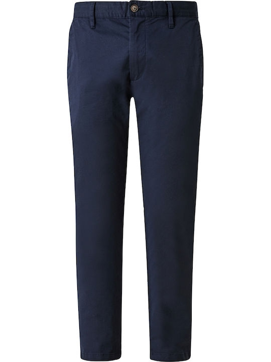 Red Label Παντελόνι Chino Ελαστικό σε Slim Εφαρμογή Navy Μπλε