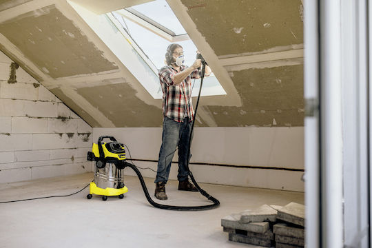Karcher WD 6 P S V Vacuum Wet / Dry 1300W with Stainless Bin 30lt