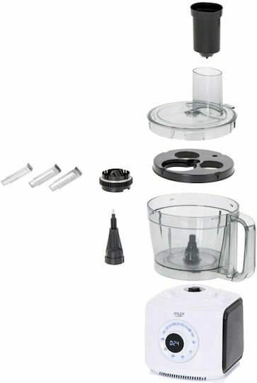 Adler Multifunctional Food Processor 1000W with Pot 3.5lt White