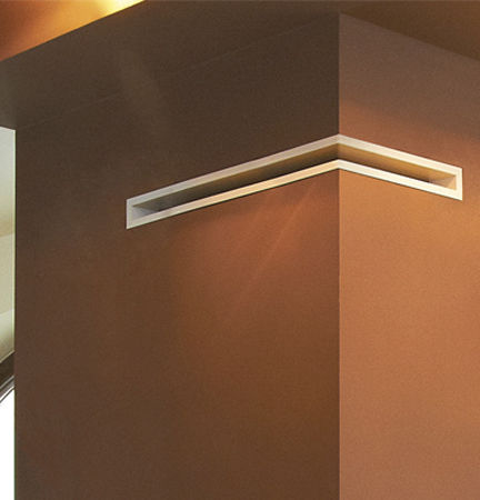 Kratki Corner Fireplace Air Shutter Beige 76.6x54.7x6cm