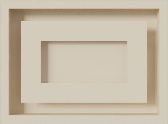 Kratki Ορθογώνια Περσίδα Τζακιού 30x22cm Μπεζ