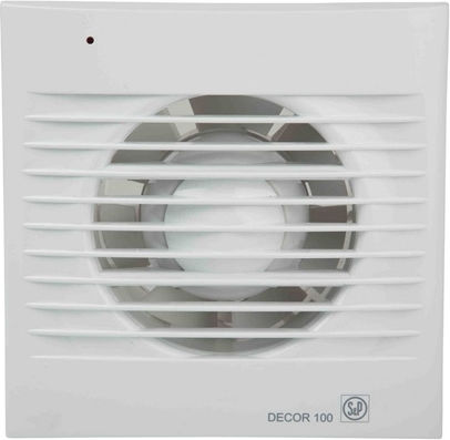 S&P Decor-300C Wall-mounted Ventilator Bathroom 150mm White