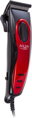 Adler Set Profesional Mașină de Tuns Electricitate Roșu AD 2825