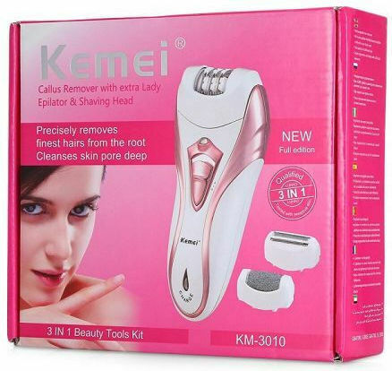 Kemei Σετ Αποτρίχωσης Epilator για το Σώμα KM-3010