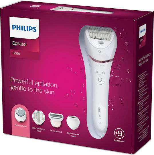 Philips Epilator Series 8000 Σετ Αποτρίχωσης Epilator για το Σώμα BRE740/10