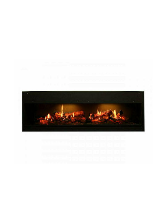 Dimplex Opti V Double Wall Mounted Electric Fireplace 70W 135.6x45cm Black