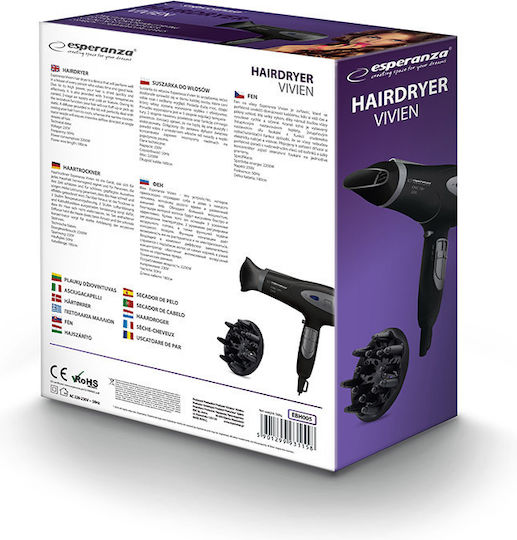 Esperanza Vivien Ionic Haartrockner 2200W