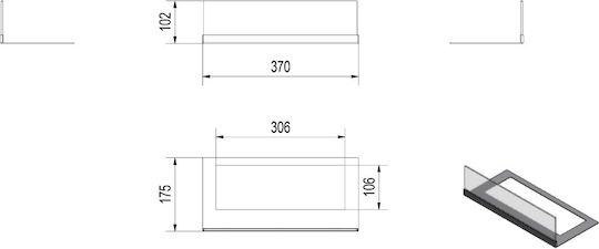 Kratki Quat Szyba Protective Glass for BioethaNol Fireplace