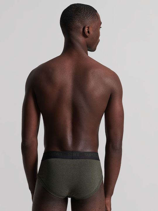 Men's Slips Black / Olive / Grey 3Pack